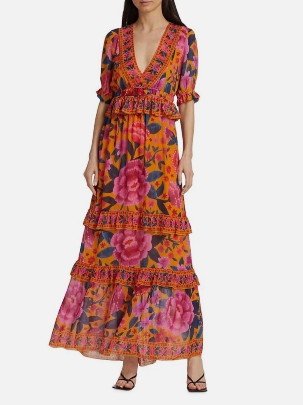 Farm Rio Floral Dream Maxi Dress (S)